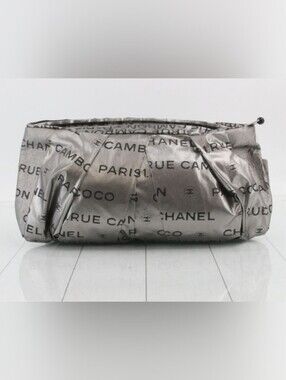 Chanel Silver Rue Cambon Clutch Bag
